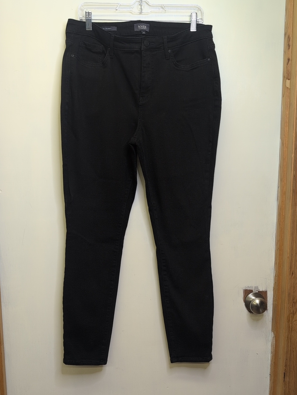NYDJ Black Skinny Jeans — Sleek High-Rise Fit